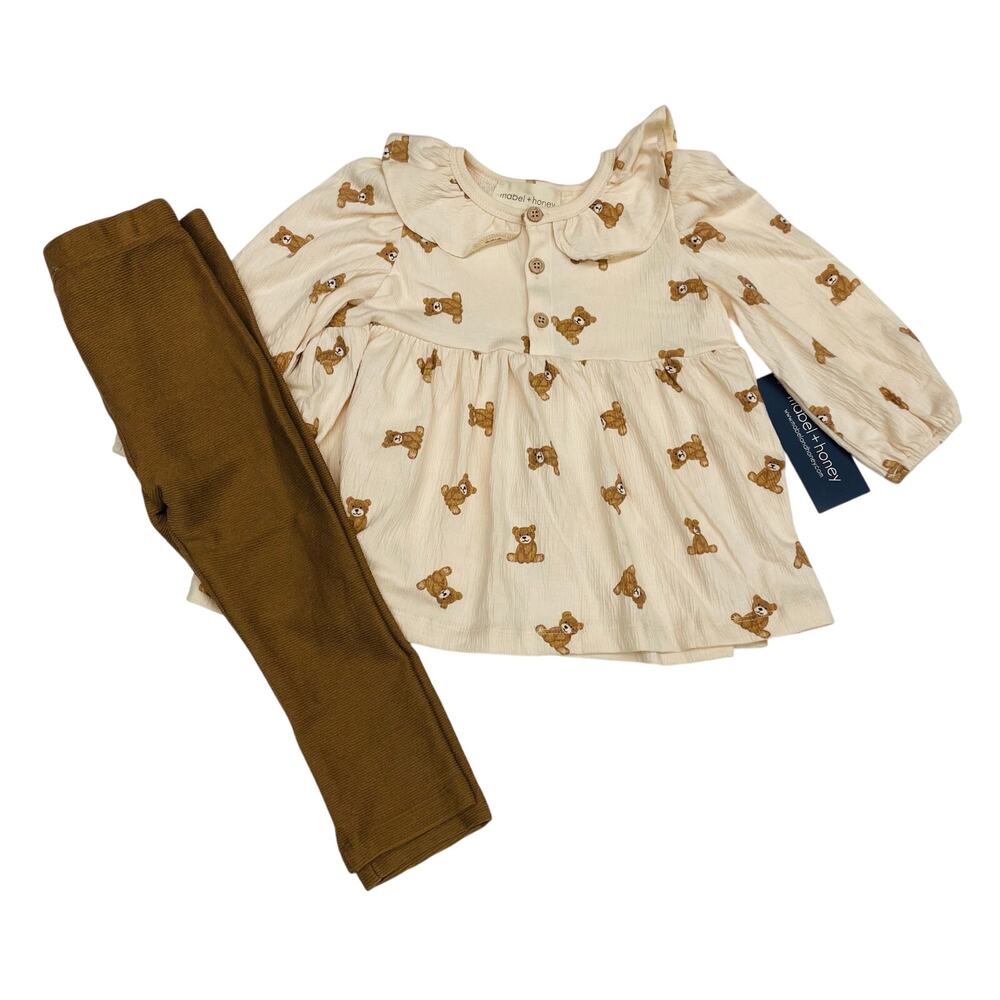 NWT Mabel + Honey 18M Beary Cute Knit Set